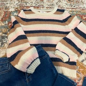 Stripped knit sweater